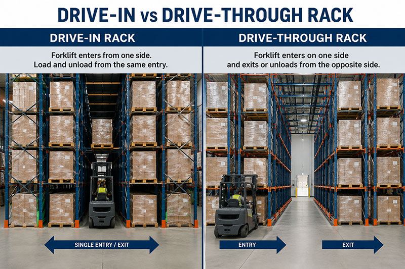 Drive-In and Drive-Through Rack Options