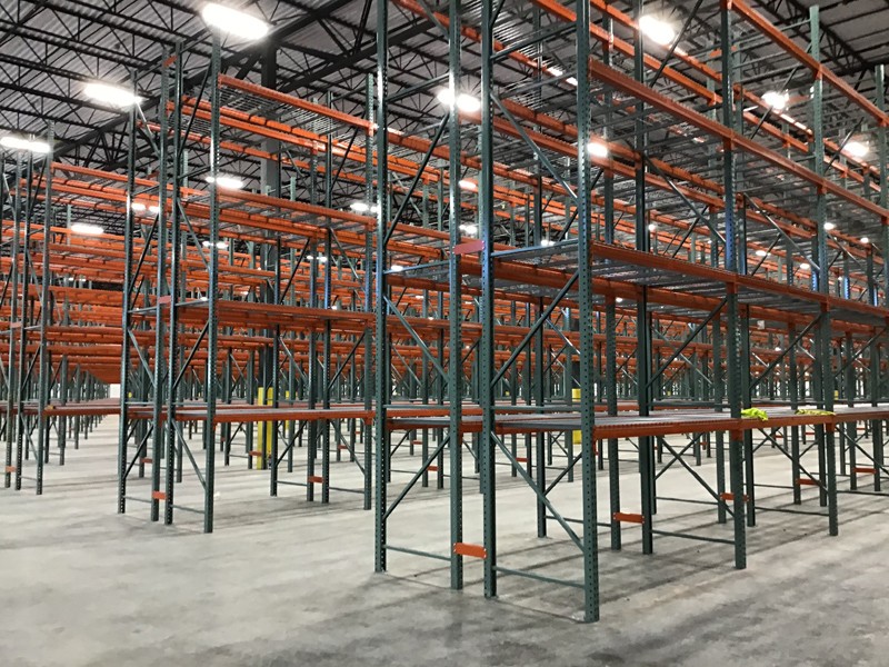 Single-deep selective pallet rack installed at Morrisette Paper & Packaging warehouse, Greensboro, NC